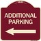Signmission Additional Parking Left Arrow Heavy-Gauge Aluminum Architectural Sign, 18" x 18", BU-1818-24350 A-DES-BU-1818-24350 - alternate 1